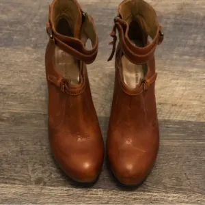 Anthropologie Schuler and Sons Ankle Strap Boots