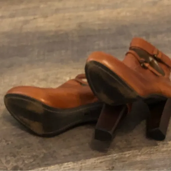 Anthropologie Schuler and Sons Ankle Strap Boots