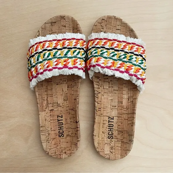 Anthropologie Schutz Kahara Slide Sandals