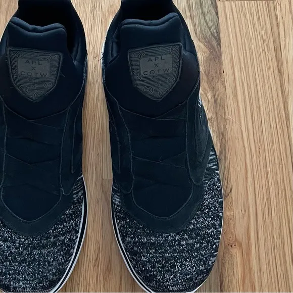 APL x COTW LUX Cielo Leather, Suede, &amp; Neoprene Black, White, &amp; Gray Sneakers