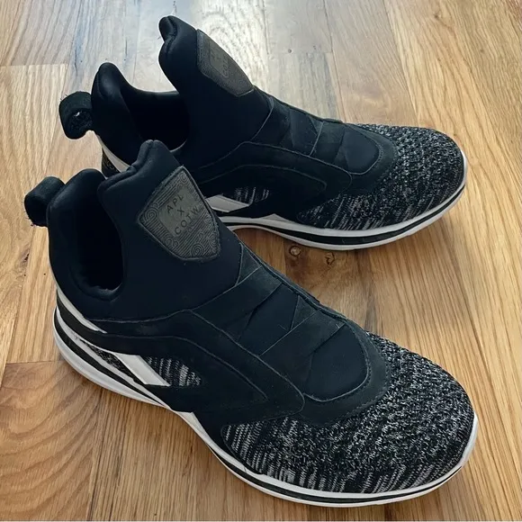 APL x COTW LUX Cielo Leather, Suede, &amp; Neoprene Black, White, &amp; Gray Sneakers