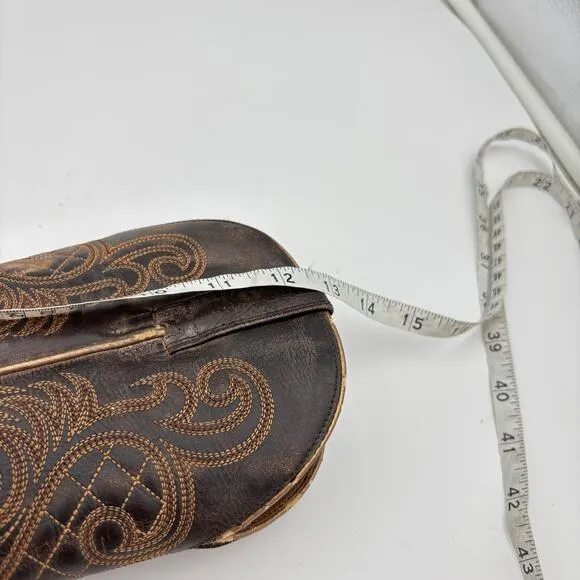 Ariat Bright Lights Snip Toe Leather Cowboy Boots Women's 6.5B Western Y2K Boho