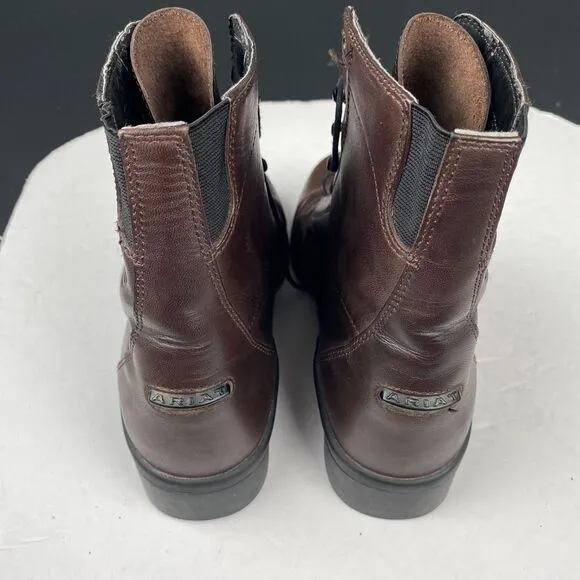 ARIAT Brown Leather Lace Up Western Boots Womens 7.5 B Cowgirl Cowboy Boho,57320
