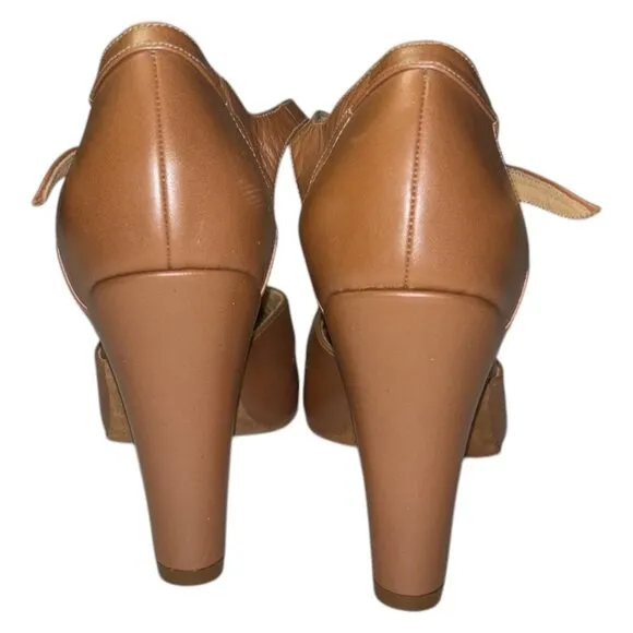 ARIKA NERGUIZ Melina 1940s Heel Dance Shoe 4.5 Latin Ballroom Broadway Theatre