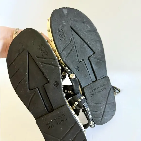 A.S. 98 Free People Pent Stud Gladiator Leather Boho Sandals