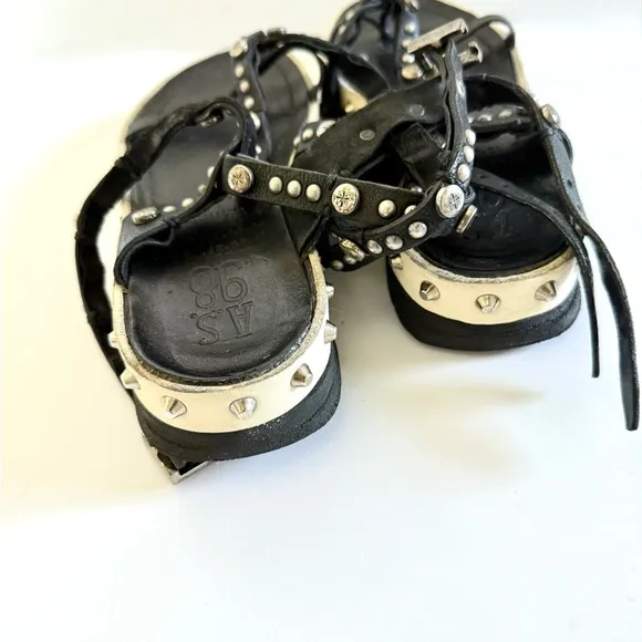 A.S. 98 Free People Pent Stud Gladiator Leather Boho Sandals