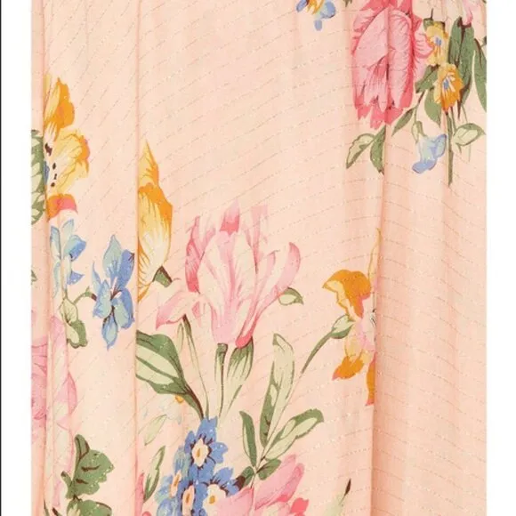 💕AUGUSTE x REVOLVE💕 Boheme Goddess Maxi Dress ~ Blush Floral Print US 4 NWT
