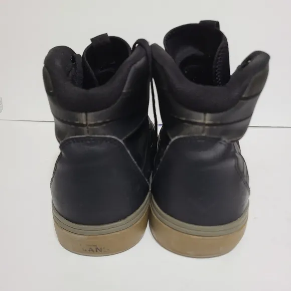 B51 Vans LXVI Red Dawn Collection Hi Top Black Skateboard Sneakers Shoes 12 Mens