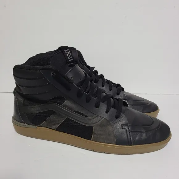 B51 Vans LXVI Red Dawn Collection Hi Top Black Skateboard Sneakers Shoes 12 Mens