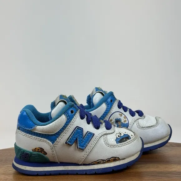 Baby New Balance Toddler 574 Sesame Street Cookie Monster Sneakers Shoes Size 5