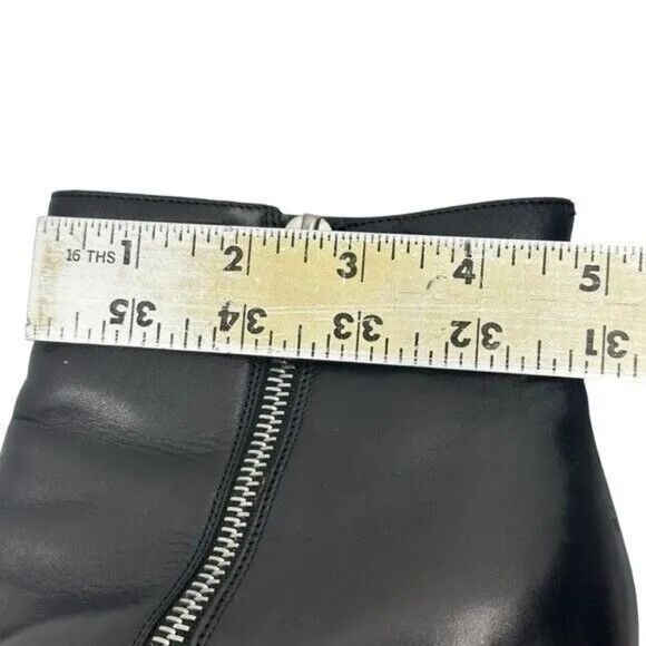 Bally Womens 8.5 M Ankle Boots Leather Black Stiletto Heel Classic Vintage Italy