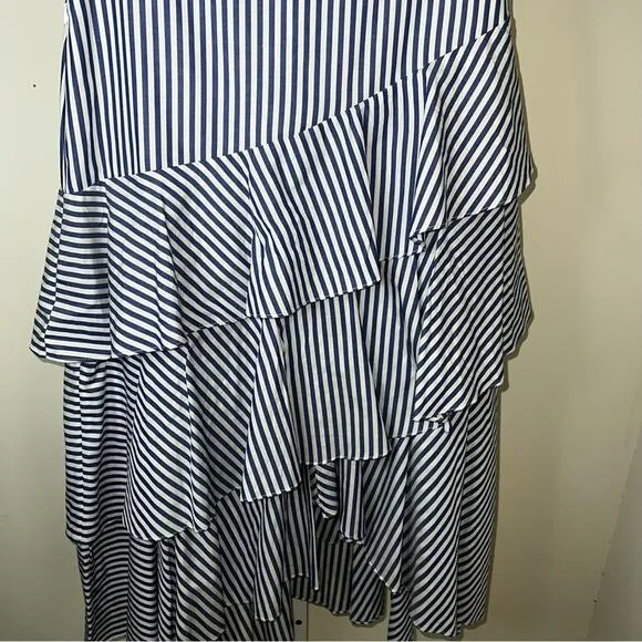 Banana Republic Maxi Skirt High Low &amp; Ruffles Size 4