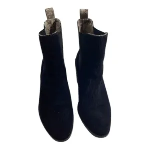 BAND OF GYPSIES Shadow Ankle Boots Boho Black Corduroy Booties‎ Women's Size 8