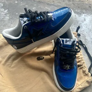 BAPE Blue and Black Men's Sneakers