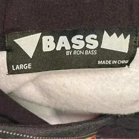 Bass by Ron Bass Large 84 hoodie sweatshirt &amp; Medium Sweatpants 90’s Hip Hop