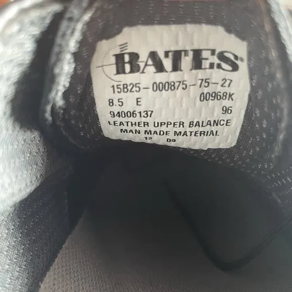 Bates Lites Men’s Size 8.5 E High Gloss Black Military Uniform Dress Shoe Oxford