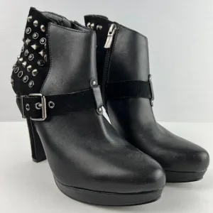 BCBGeneration BG-Sparta Women's Embellished Leather &amp; Suede Boot Sz 8.5M