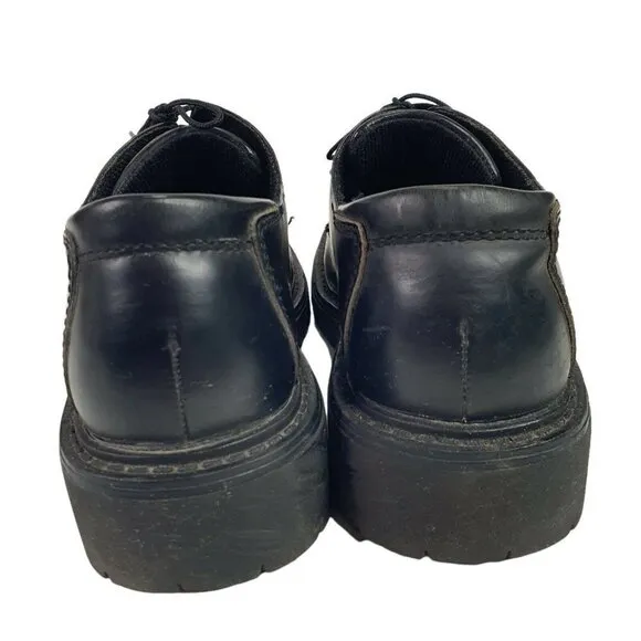 BED STU Sz 40 Chunky Platform Leather Boots Lace Up Shoes Vintage 90s Y2K