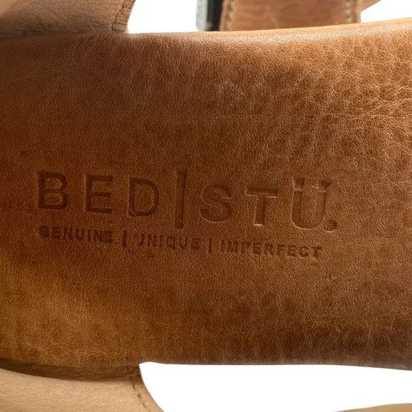 Bed Stu Womens Shoes Soto Sandals Sz 6 Tan Rustic Leather Flat Casual Boho