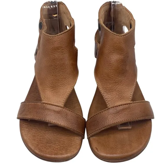 Bed Stu Womens Shoes Soto Sandals Sz 6 Tan Rustic Leather Flat Casual Boho