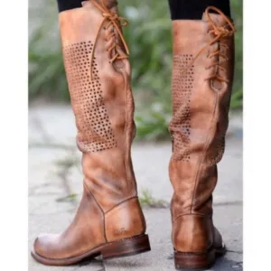 Bed Stu Cambridge Tan Leather  Knee High Boots
