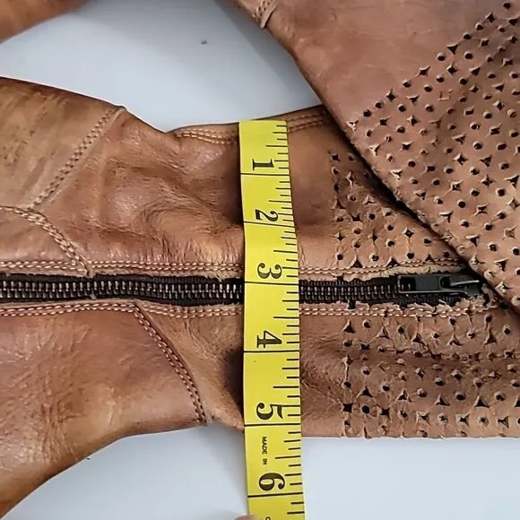 Bed Stu Cambridge Tan Leather  Knee High Boots