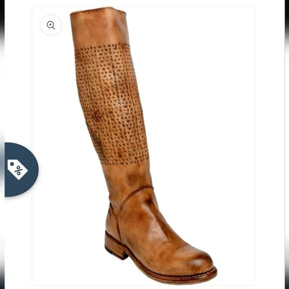 Bed Stu Cambridge Tan Leather  Knee High Boots