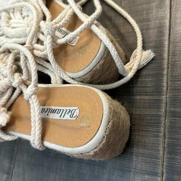 BELLAMICA BRAIDED SUMMER SANDALS SIZE 8 (38)