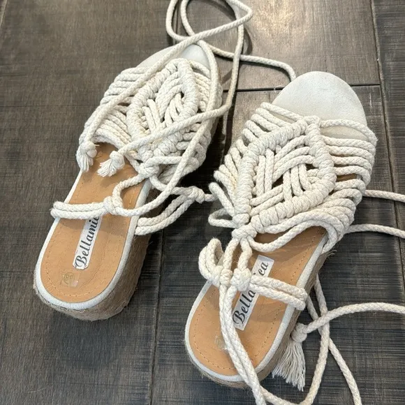 BELLAMICA BRAIDED SUMMER SANDALS SIZE 8 (38)
