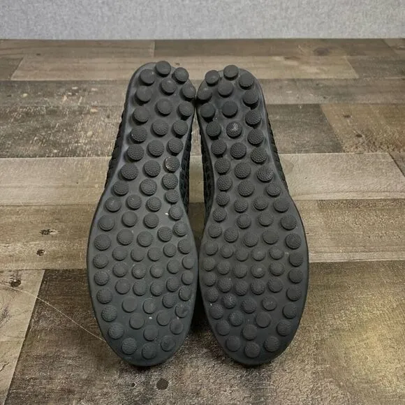 Bernie Mev womens 39 / US 8 shoes catwalk black woven slip on minimalist comfort