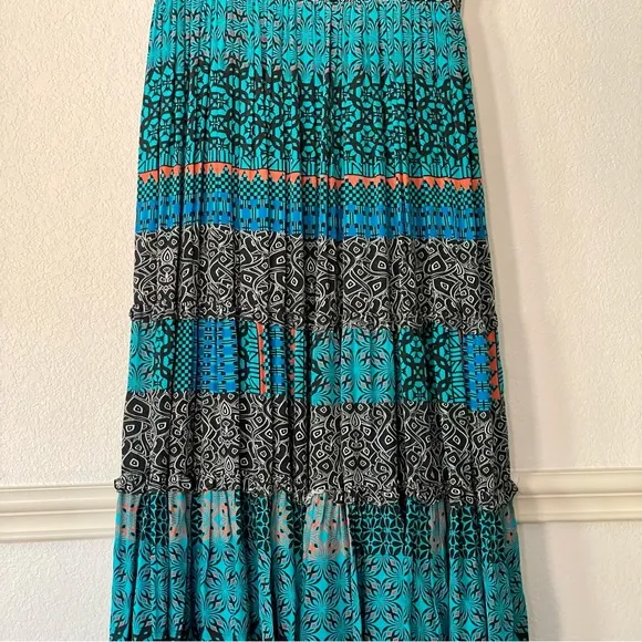 Bhanuni Marian Maxi Dress Anthropologie Boho Festival Embroidered Beaded Event