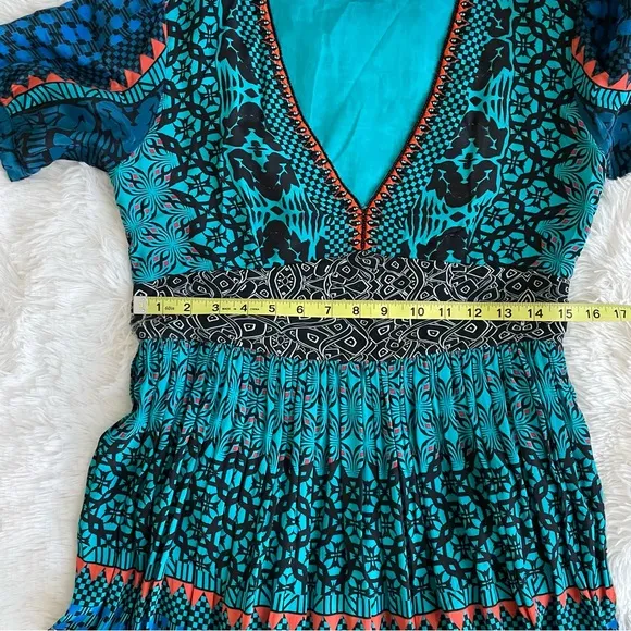 Bhanuni Marian Maxi Dress Anthropologie Boho Festival Embroidered Beaded Event