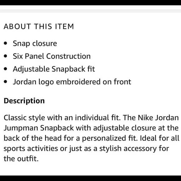 👦🏾BIG BOYS EMBROILED AIR JORDAN LOGO ON FRONT JUMPMAN NIKE SNAP BACK BRAND NEW