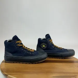 Big Kids Converse CTAS Street Hiker Navy Blue Suede Hi Top Sneakers Shoes Size 3