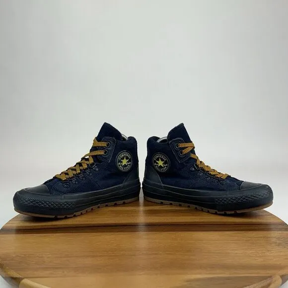 Big Kids Converse CTAS Street Hiker Navy Blue Suede Hi Top Sneakers Shoes Size 3