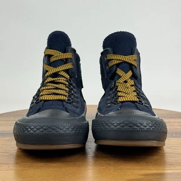Big Kids Converse CTAS Street Hiker Navy Blue Suede Hi Top Sneakers Shoes Size 3