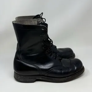 Biltrite Military Combat Jump Boots Mens 9 W Wide Black Vintage 1966 USA Made