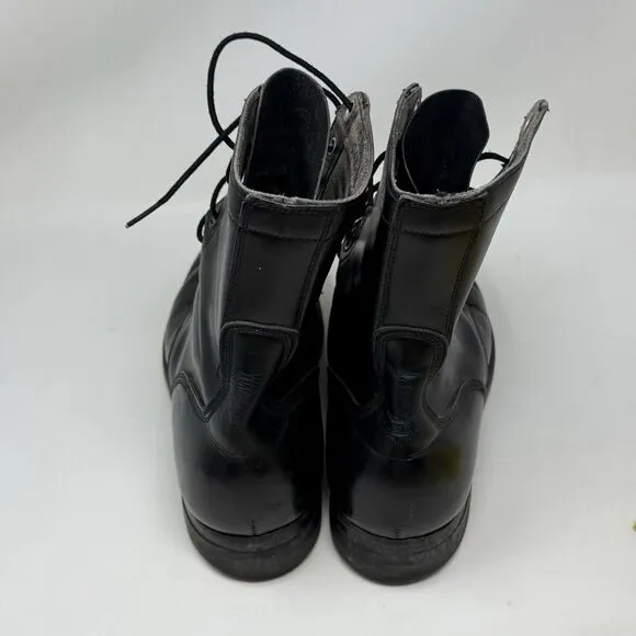 Biltrite Military Combat Jump Boots Mens 9 W Wide Black Vintage 1966 USA Made