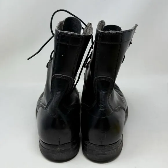 Biltrite Military Combat Jump Boots Mens 9 W Wide Black Vintage 1966 USA Made