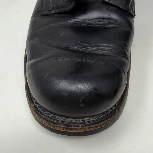 Biltrite Military Combat Jump Boots Mens 9 W Wide Black Vintage 1966 USA Made