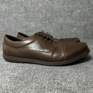 Birchbury Brenston Mens US 12 Dress Shoes Brown Leather Cap Toe Barefoot