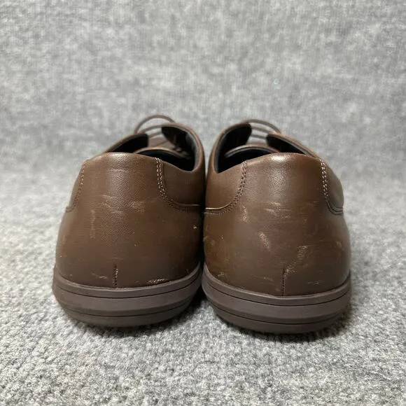 Birchbury Brenston Mens US 12 Dress Shoes Brown Leather Cap Toe Barefoot