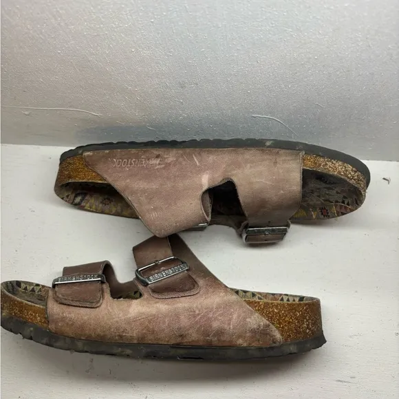 BIRKENSTOCK Arizona Oiled Leather Ethno Lavender Blush Sandals Kids size 24