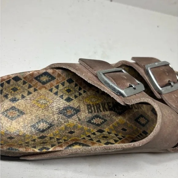 BIRKENSTOCK Arizona Oiled Leather Ethno Lavender Blush Sandals Kids size 24