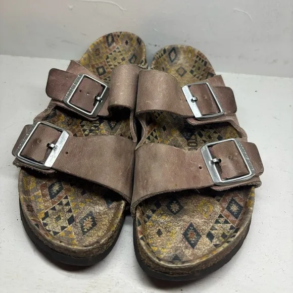 BIRKENSTOCK Arizona Oiled Leather Ethno Lavender Blush Sandals Kids size 24