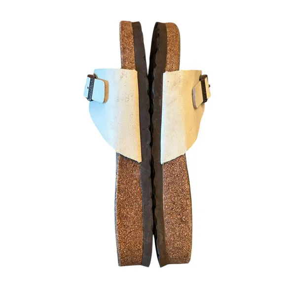 BIRKENSTOCK Ecru Cream Madrid  Birko Flor Sandals boho chic EU 38, US 7 - 7.5