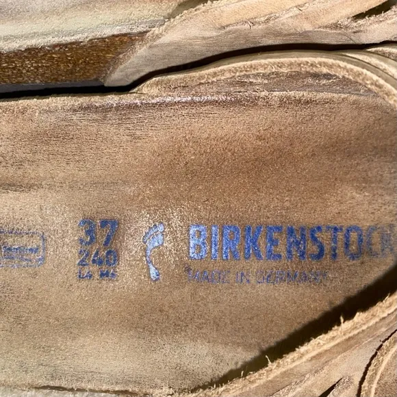 Birkenstock Granada Tobacco Brown Oiled Leather Strappy Soft Footbed Sandals