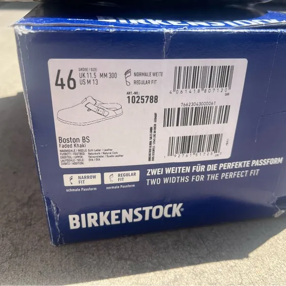 Birkenstock Men's Khaki Suede Boston Clogs