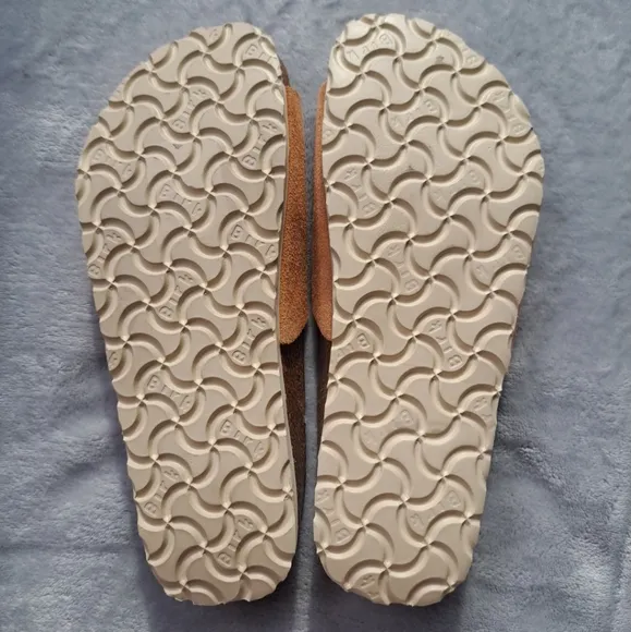 Birkenstock Papillio Masai Tan Suede Drawstring Slide Sandals Women EU 36 US 5