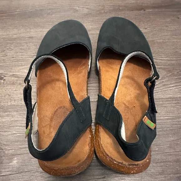 Black EL NATURALISTA Wakataua Shoes N412 - Size 38/US 7.5